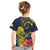 Niue Independence Day Kid T Shirt Hiapo Pattern Hibiscus Plumeria and Uga