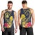 Niue Independence Day Men Tank Top Hiapo Pattern Hibiscus Plumeria and Uga