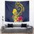 Niue Independence Day Tapestry Hiapo Pattern Hibiscus Plumeria and Uga