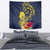 Niue Independence Day Tapestry Hiapo Pattern Hibiscus Plumeria and Uga