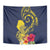 Niue Independence Day Tapestry Hiapo Pattern Hibiscus Plumeria and Uga