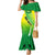 Enga Mioks Rugby Mermaid Dress Papua New Guinea Polynesian Tattoo LT03 Women Green - Polynesian Pride