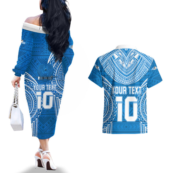 Custom Gulf Isou Rugby Couples Matching Off Shoulder Short Dress