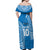 Custom Gulf Isou Rugby Off Shoulder Maxi Dress Papua New Guinea Polynesian Tattoo LT03 - Polynesian Pride