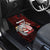 Hawaii Aloha Santa Claus Funny Polynesian Tattoo Car Mats Red Color