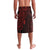 Hawaii Aloha Santa Claus Funny Polynesian Tattoo Lavalava Red Color