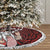 Hawaii Aloha Santa Claus Funny Polynesian Tattoo Tree Skirt Red Color