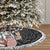 Hawaii Aloha Santa Claus Funny Polynesian Tattoo Tree Skirt Black Color