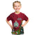 Niue Christmas Kid T Shirt Coat of Arms and Polynesian Tattoo Xmas Element Christmas Red Vibe LT03 Red - Polynesian Pride