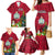 Personalised Niue Christmas Family Matching Mermaid Dress and Hawaiian Shirt Coat of Arms and Polynesian Tattoo Xmas Element Christmas Red Vibe LT03 - Polynesian Pride