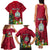 Personalised Niue Christmas Family Matching Tank Maxi Dress and Hawaiian Shirt Coat of Arms and Polynesian Tattoo Xmas Element Christmas Red Vibe LT03 - Polynesian Pride