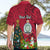 Personalised Niue Christmas Hawaiian Shirt Coat of Arms and Polynesian Tattoo Xmas Element Christmas Red Vibe LT03 - Polynesian Pride