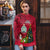 Personalised Niue Christmas Ugly Christmas Sweater Coat of Arms and Polynesian Tattoo Xmas Element Christmas Red Vibe LT03 - Polynesian Pride