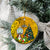 Niue Christmas Ceramic Ornament Coat of Arms and Polynesian Tattoo Xmas Element Christmas Yellow Vibe LT03 - Polynesian Pride