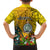 Niue Christmas Family Matching Tank Maxi Dress and Hawaiian Shirt Coat of Arms and Polynesian Tattoo Xmas Element Christmas Yellow Vibe LT03 - Polynesian Pride