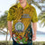 Niue Christmas Hawaiian Shirt Coat of Arms and Polynesian Tattoo Xmas Element Christmas Yellow Vibe LT03 - Polynesian Pride