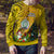 Niue Christmas Ugly Christmas Sweater Coat of Arms and Polynesian Tattoo Xmas Element Christmas Yellow Vibe LT03 - Polynesian Pride