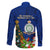 Niue Christmas Family Matching Mermaid Dress and Hawaiian Shirt Coat of Arms and Polynesian Tattoo Xmas Element Christmas Blue Vibe LT03 - Polynesian Pride