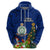 Niue Christmas Hoodie Coat of Arms and Polynesian Tattoo Xmas Element Christmas Blue Vibe LT03 - Polynesian Pride