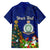 Personalised Niue Christmas Family Matching Long Sleeve Bodycon Dress and Hawaiian Shirt Coat of Arms and Polynesian Tattoo Xmas Element Christmas Blue Vibe LT03 - Polynesian Pride