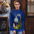 Personalised Niue Christmas Ugly Christmas Sweater Coat of Arms and Polynesian Tattoo Xmas Element Christmas Blue Vibe LT03 - Polynesian Pride