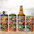 Hawaiian Honolulu Festival 4 in 1 Can Cooler Tumbler Hawaiian Identity - Hula Dancer and Ukulele Tropical Plants Style