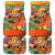 Hawaiian Honolulu Festival Car Mats Hawaiian Identity - Hula Dancer and Ukulele Tropical Plants Style