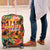 Hawaiian Honolulu Festival Luggage Cover Hawaiian Identity - Hula Dancer and Ukulele Tropical Plants Style