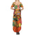 Hawaiian Honolulu Festival Summer Maxi Dress Hawaiian Identity - Hula Dancer and Ukulele Tropical Plants Style