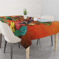Hawaiian Honolulu Festival Tablecloth Hawaiian Identity - Hula Dancer and Ukulele Tropical Plants Style LT03 - Polynesian Pride