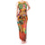 Hawaiian Honolulu Festival Tank Maxi Dress Hawaiian Identity - Hula Dancer and Ukulele Tropical Plants Style