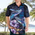 Hawaiian Whales Love Couple Hawaiian Shirt Hibiscus and Kakau Art Tattoo Night Sky Vibe