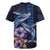 Hawaiian Whales Love Couple Rugby Jersey Hibiscus and Kakau Art Tattoo Night Sky Vibe