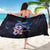 Hawaiian Whales Love Couple Sarong Hibiscus and Kakau Art Tattoo Night Sky Vibe