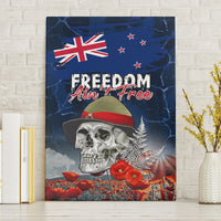 New Zealand ANZAC Day Canvas Wall Art Freedom Ain't Free LT05 Without Frame Blue - Polynesian Pride
