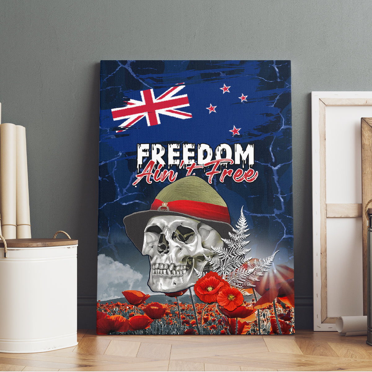 New Zealand ANZAC Day Canvas Wall Art Freedom Ain't Free LT05 - Polynesian Pride