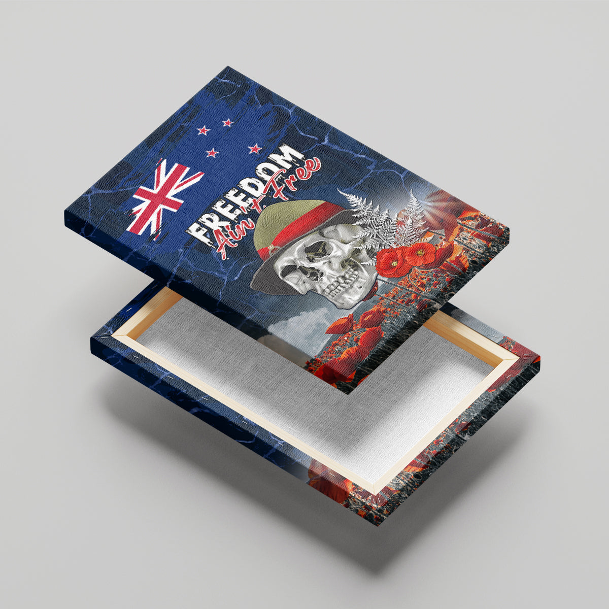 New Zealand ANZAC Day Canvas Wall Art Freedom Ain't Free LT05 - Polynesian Pride