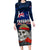 New Zealand ANZAC Day Family Matching Long Sleeve Bodycon Dress and Hawaiian Shirt Freedom Ain't Free LT05 Mom's Dress Blue - Polynesian Pride