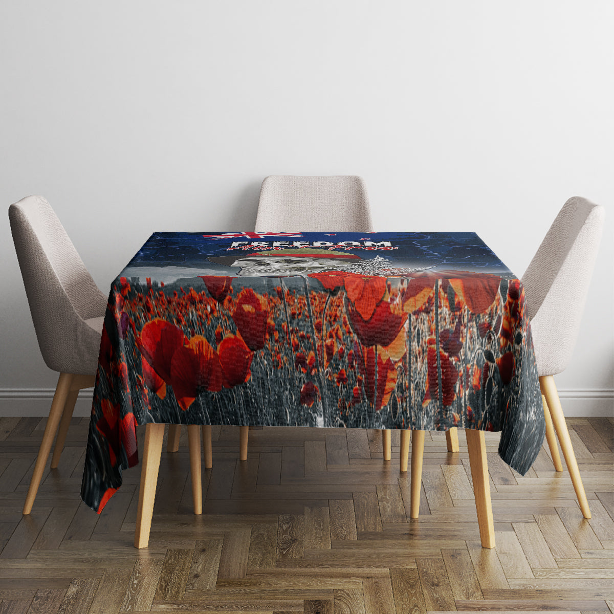New Zealand ANZAC Day Tablecloth Freedom Ain't Free LT05 - Polynesian Pride