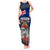 New Zealand ANZAC Day Tank Maxi Dress Freedom Ain't Free LT05 Women Blue - Polynesian Pride