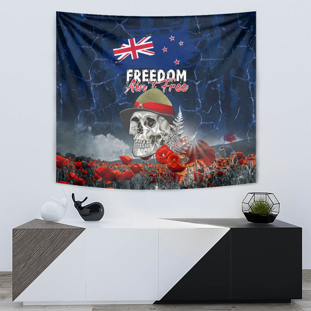 New Zealand ANZAC Day Tapestry Freedom Ain't Free LT05 - Polynesian Pride