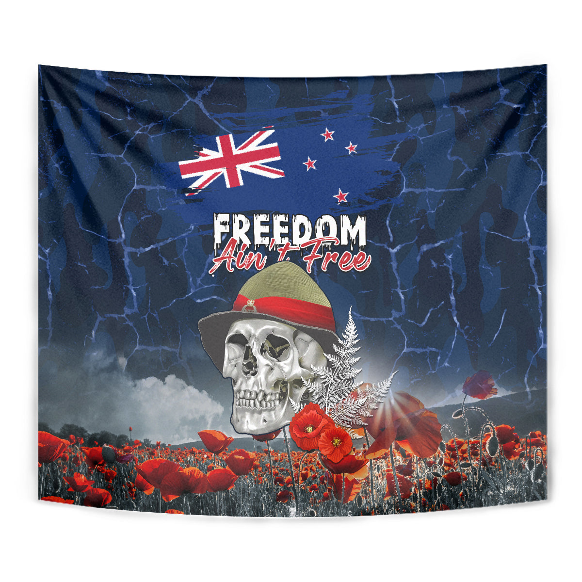 New Zealand ANZAC Day Tapestry Freedom Ain't Free LT05 - Polynesian Pride