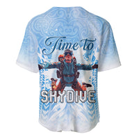 New Zealand Sky Diving Baseball Jersey Lets Get High LT05 - Polynesian Pride