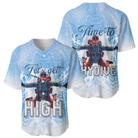 New Zealand Sky Diving Baseball Jersey Lets Get High LT05 - Polynesian Pride
