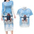 New Zealand Sky Diving Couples Matching Long Sleeve Bodycon Dress and Hawaiian Shirt Lets Get High