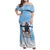 New Zealand Sky Diving Family Matching Off Shoulder Maxi Dress and Hawaiian Shirt Lets Get High