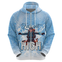 New Zealand Sky Diving Hoodie Lets Get High LT05 - Polynesian Pride