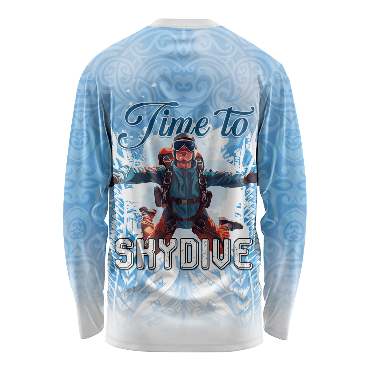 New Zealand Sky Diving Long Sleeve Shirt Lets Get High LT05 - Polynesian Pride