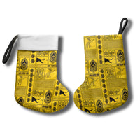 Papua New Guinea Heritage Motif Christmas Stocking Yellow Version