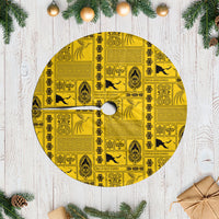 Papua New Guinea Heritage Motif Tree Skirt Yellow Version